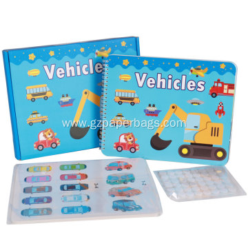 Custom Vehicles Montessori Velcro Quiet Book